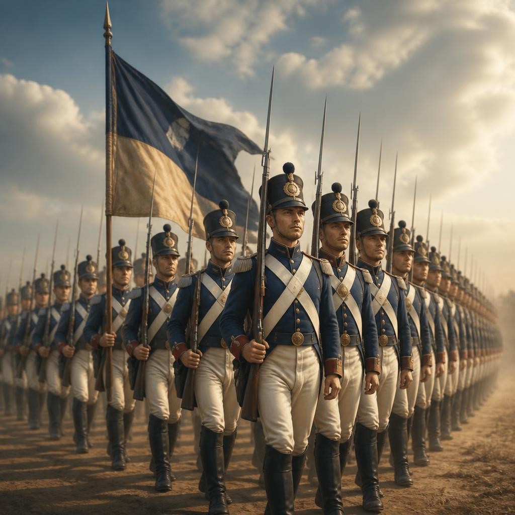 Illustration for the English word “regiment”