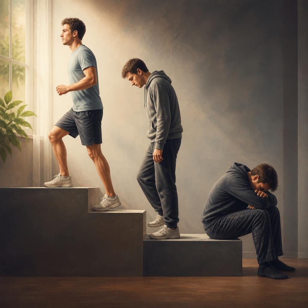 Illustration for the English word “regression”