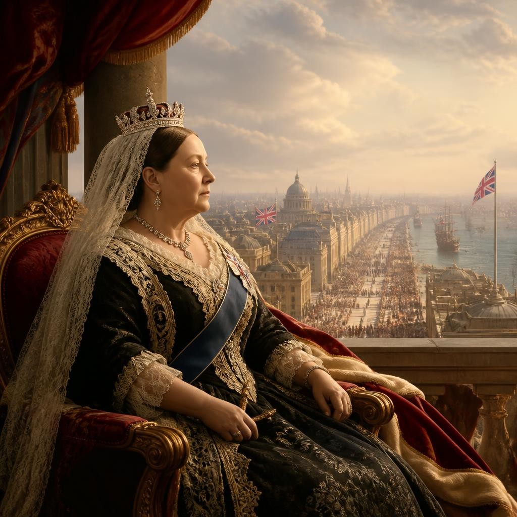 Illustration for the English word “reign”