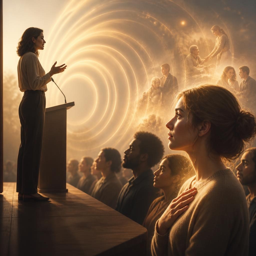 Illustration for the English word “resonate”