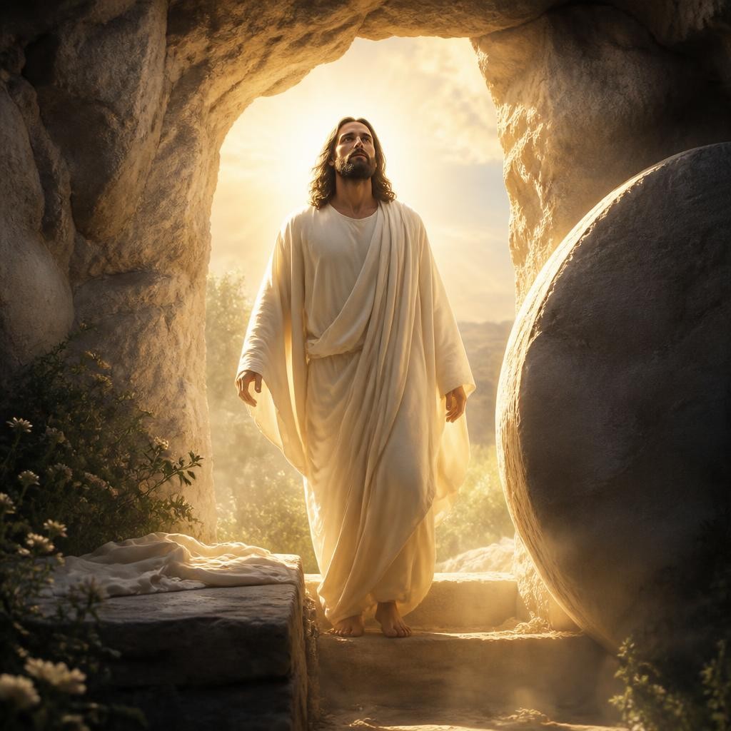 Illustration for the English word “resurrection”