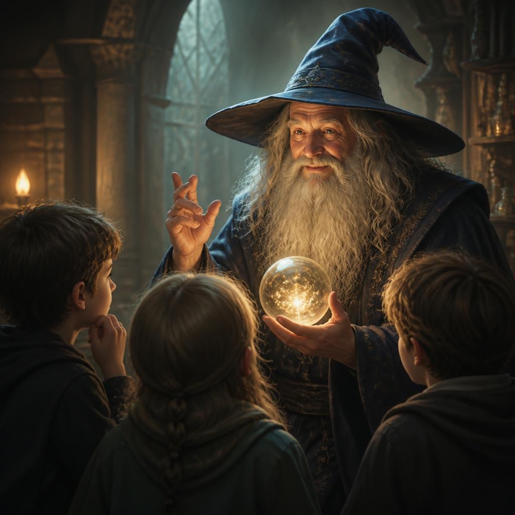 Illustration for the English word “riddle”