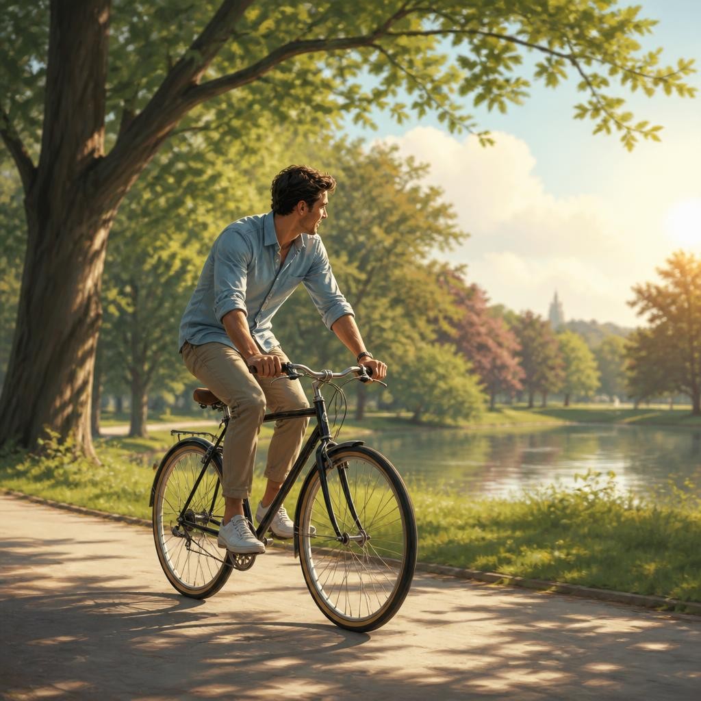 Illustration for the English word “ride”