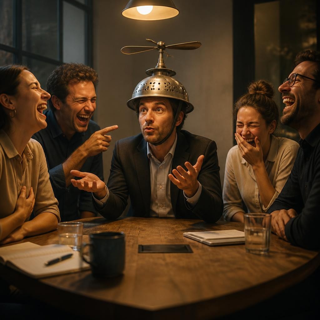 Illustration for the English word “ridiculous”