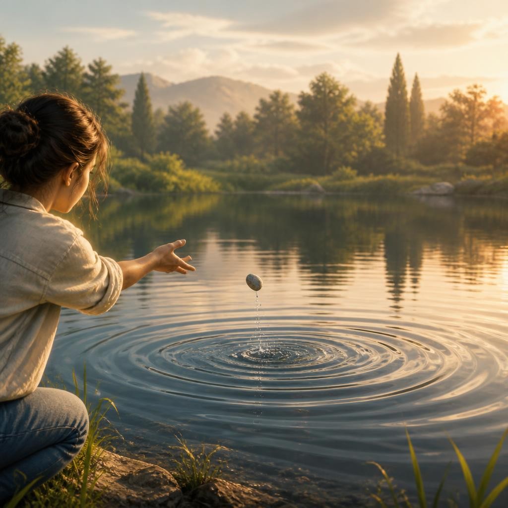 Illustration for the English word “ripple”