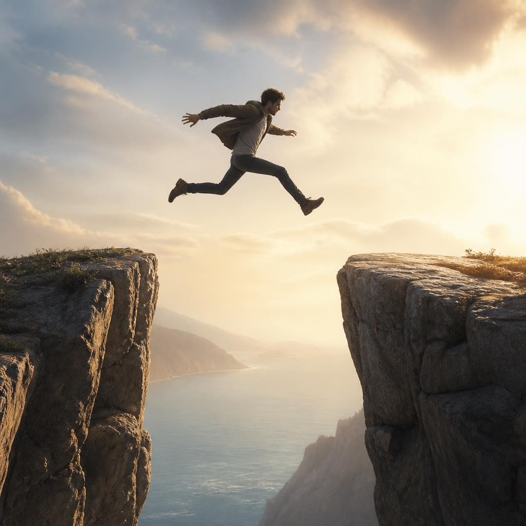 Illustration for the English word “risk”