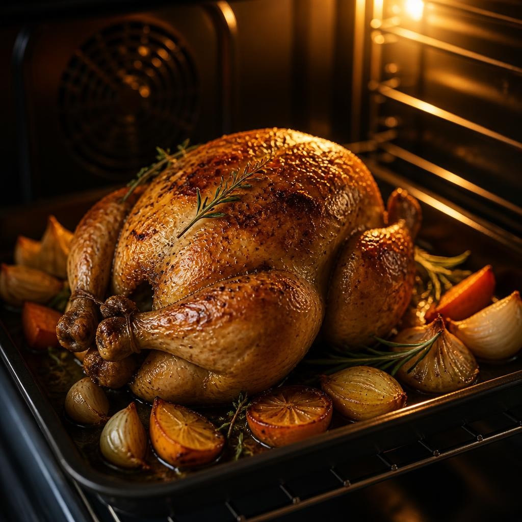 Illustration for the English word “roast”