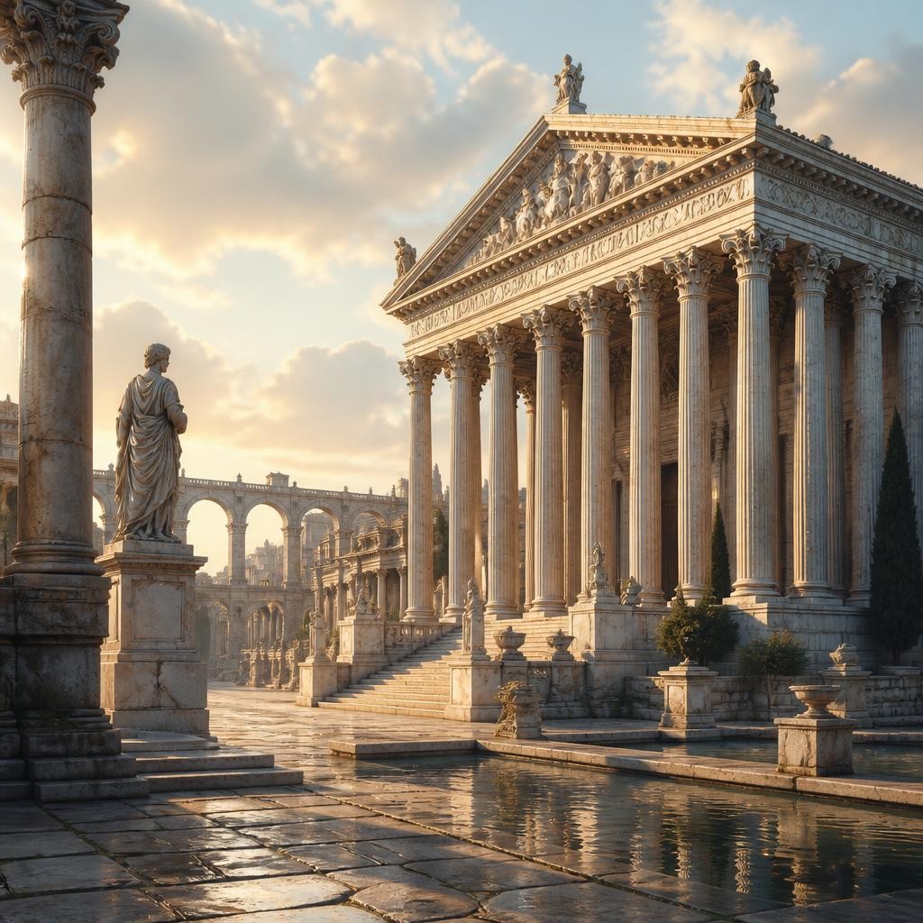 Illustration for the English word “roman”