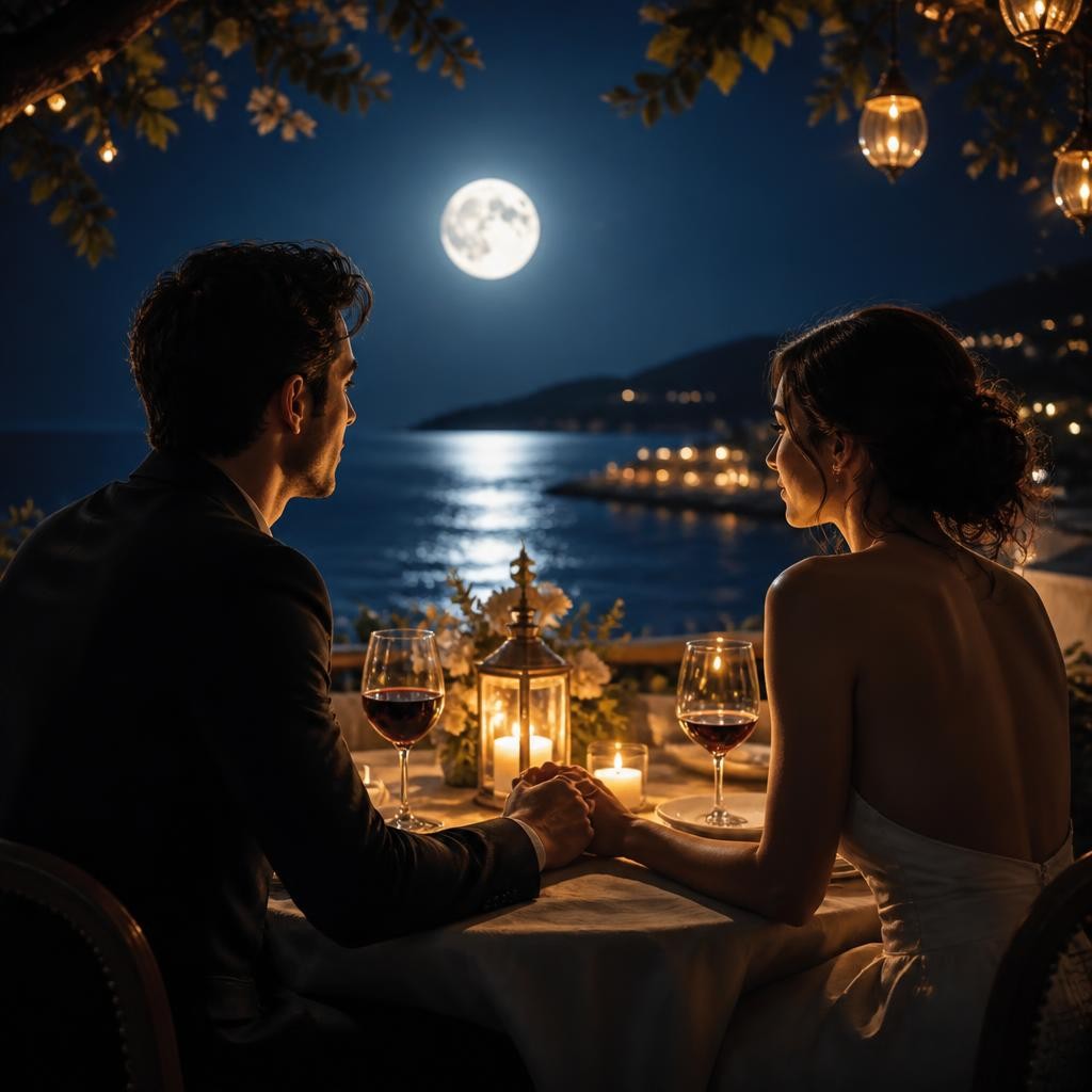 Illustration for the English word “romance”