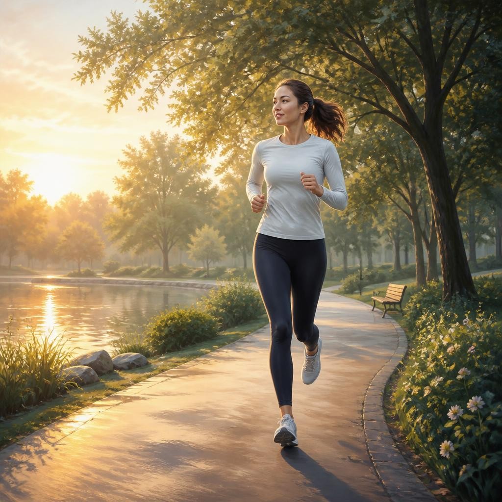 Illustration for the English word “running”