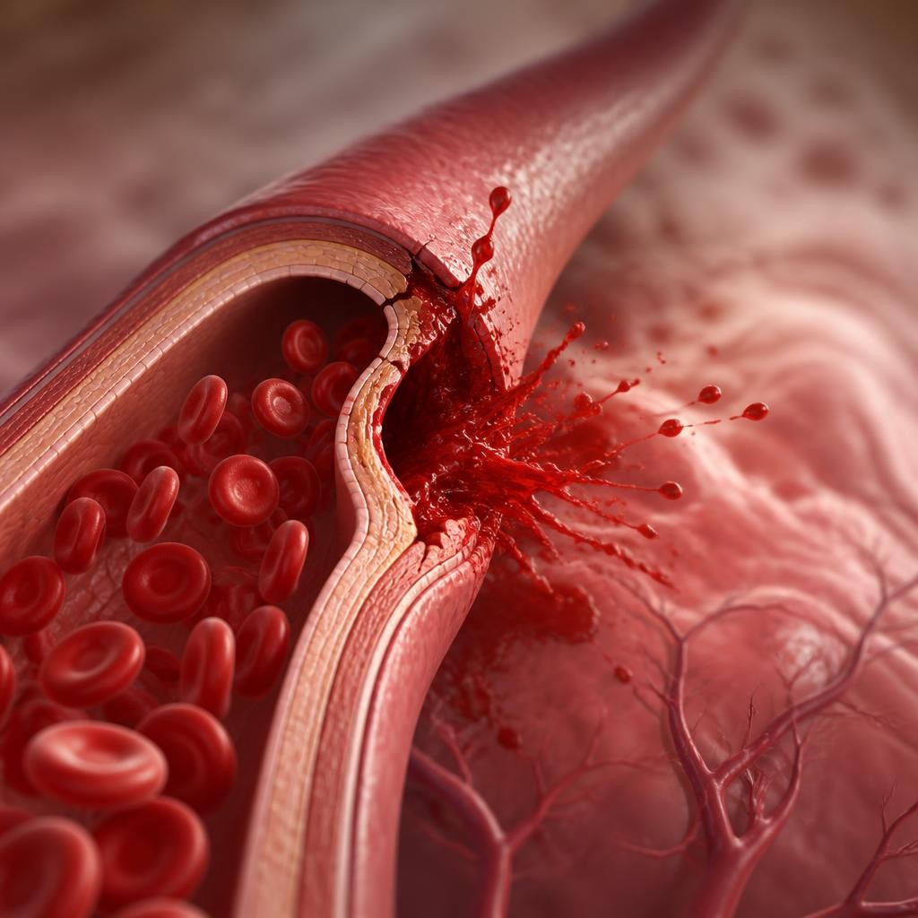 Illustration for the English word “rupture”