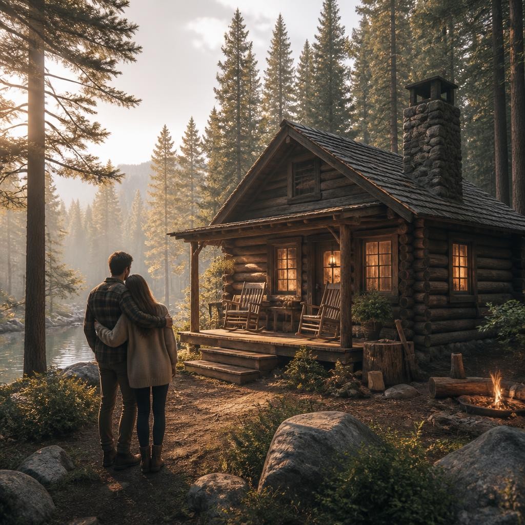 Illustration for the English word “rustic”