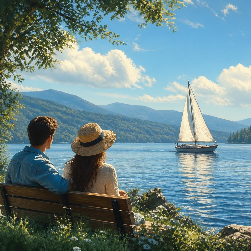 Illustration for the English word “sail”