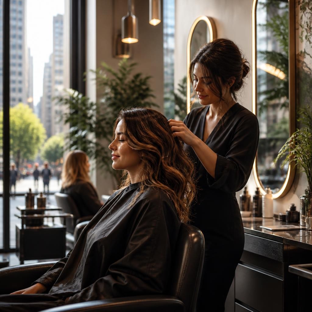 Illustration for the English word “salon”