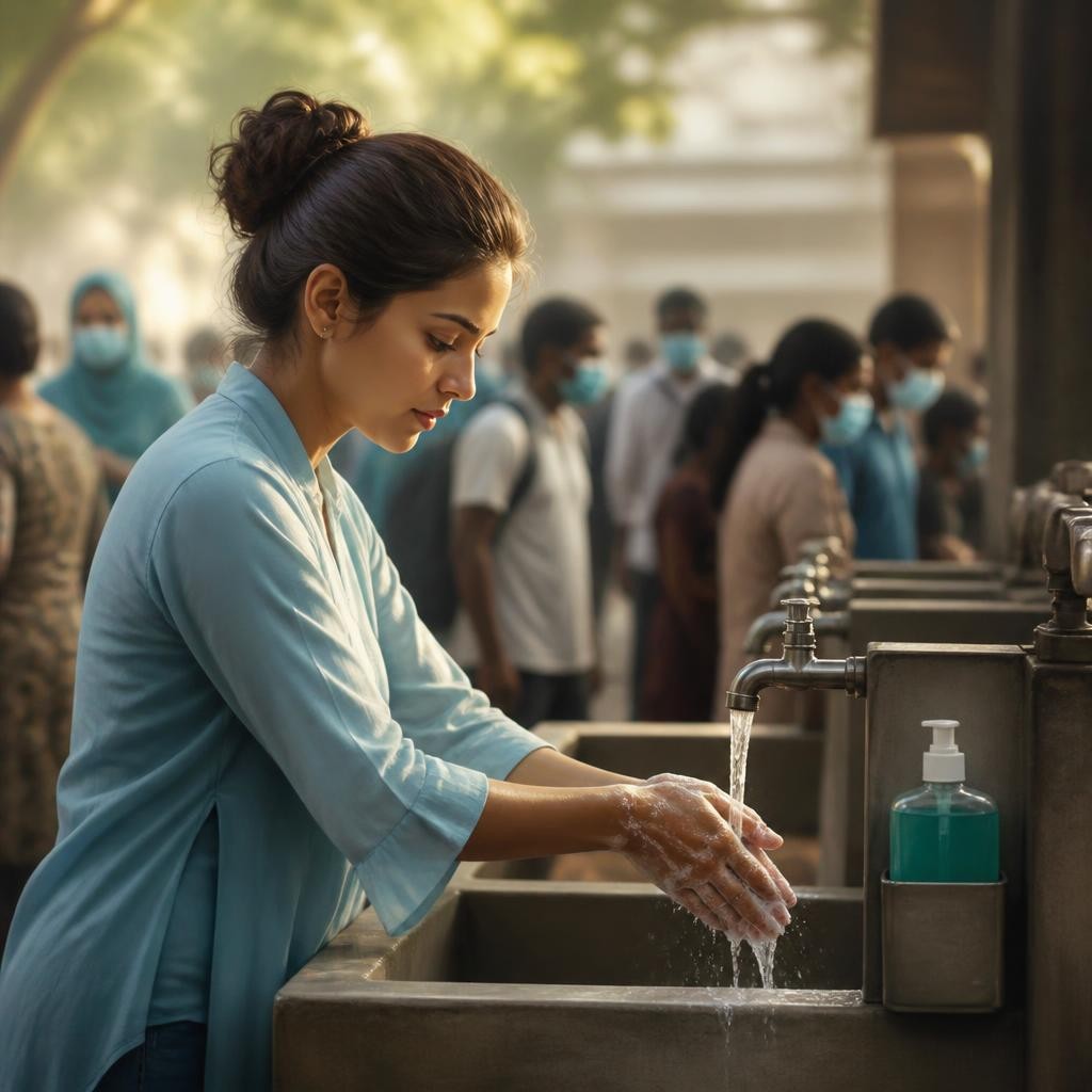 Illustration for the English word “sanitation”