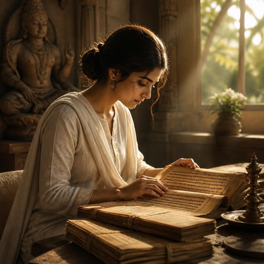 Illustration for the English word “sanskrit”