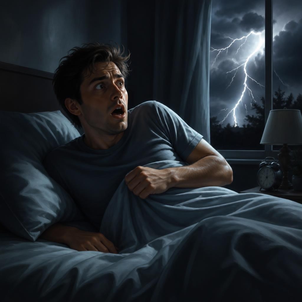 Illustration for the English word “scare”