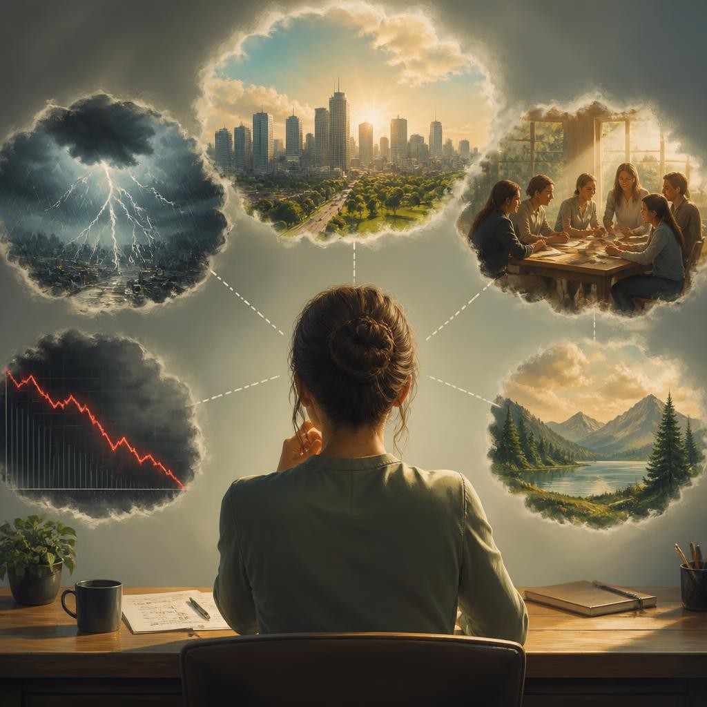 Illustration for the English word “scenario”