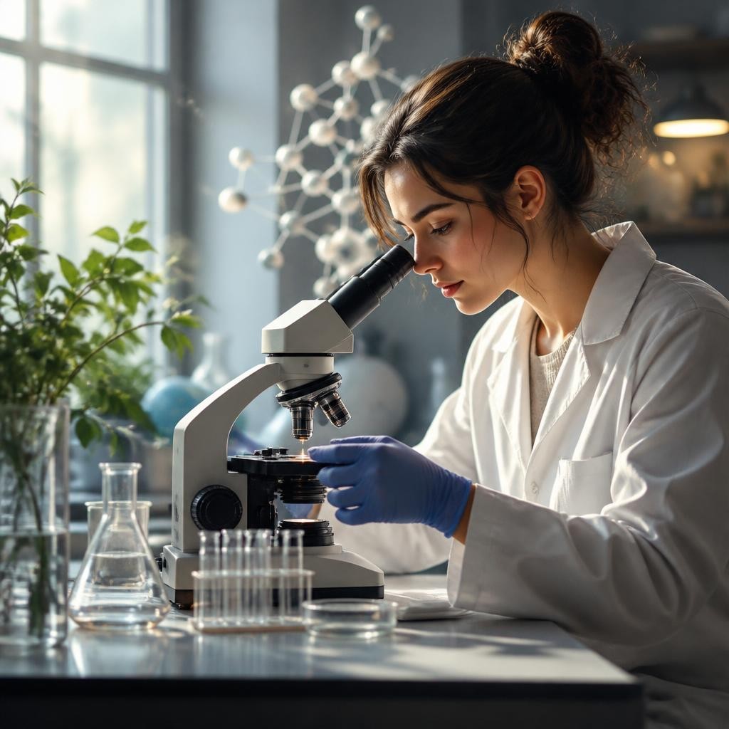 Illustration for the English word “science”
