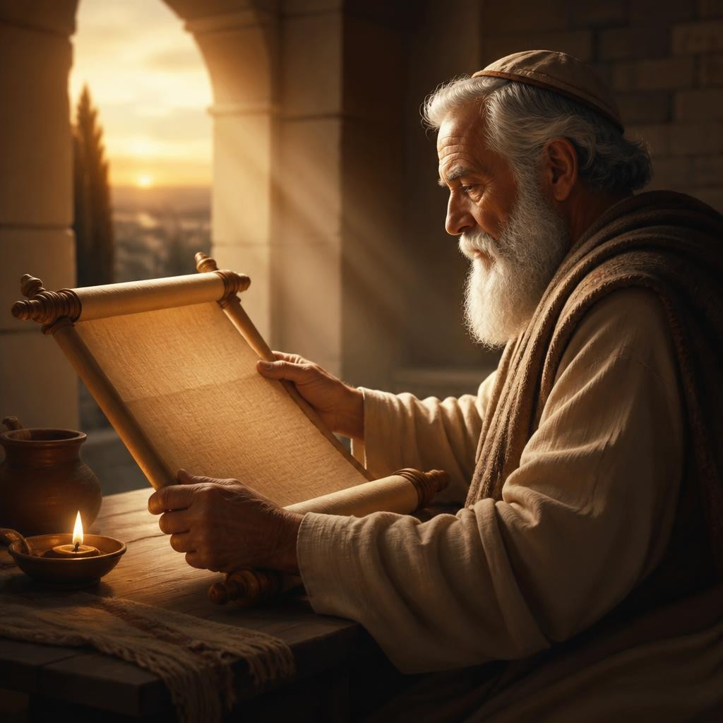 Illustration for the English word “scripture”