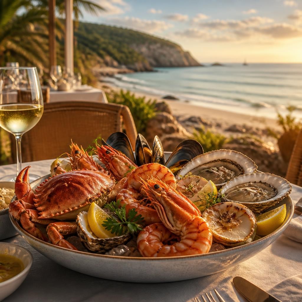 Illustration for the English word “seafood”