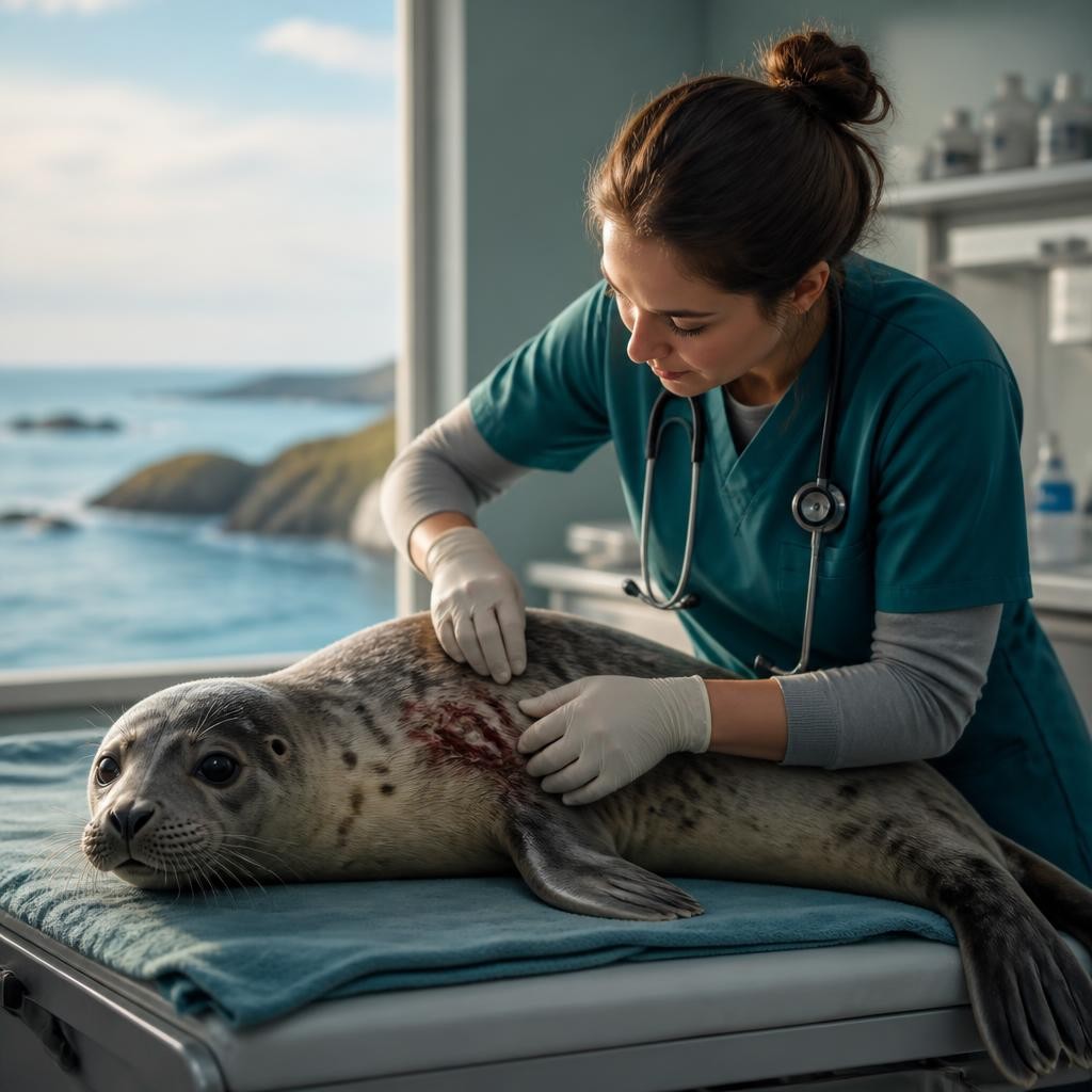 Illustration for the English word “seal”