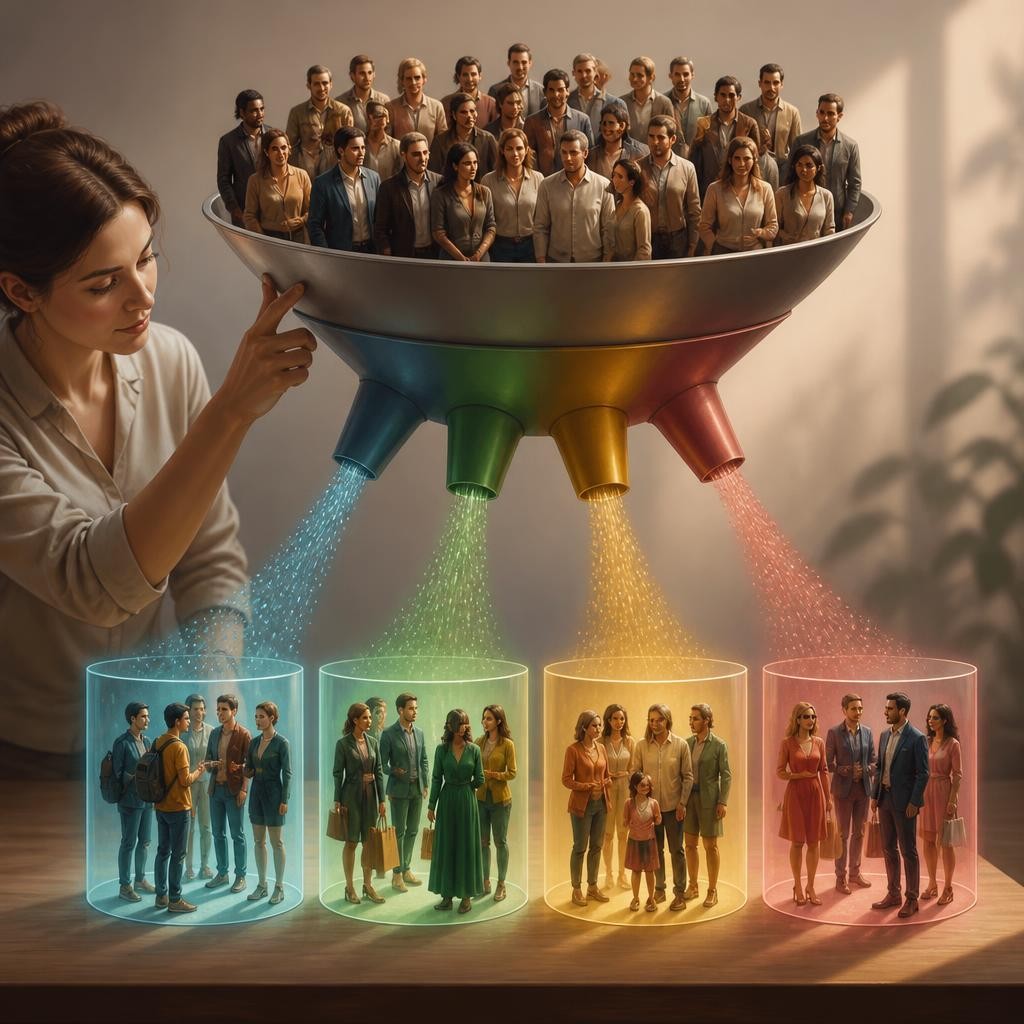 Illustration for the English word “segmentation”