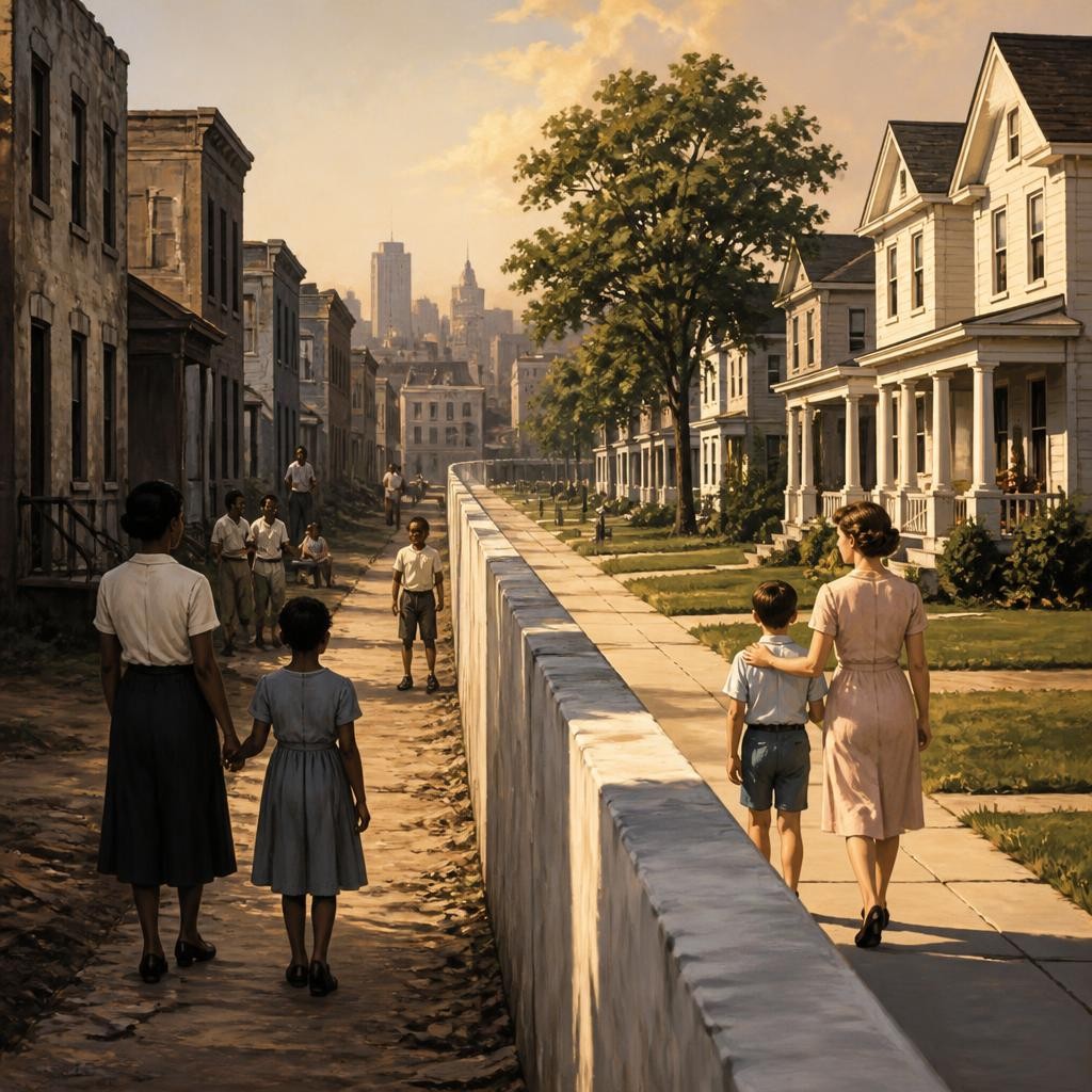 Illustration for the English word “segregation”