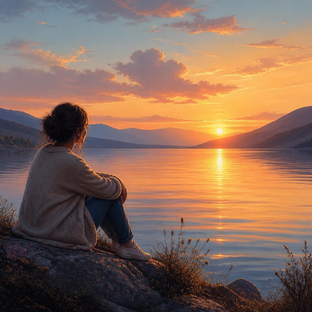 Illustration for the English word “serenity”