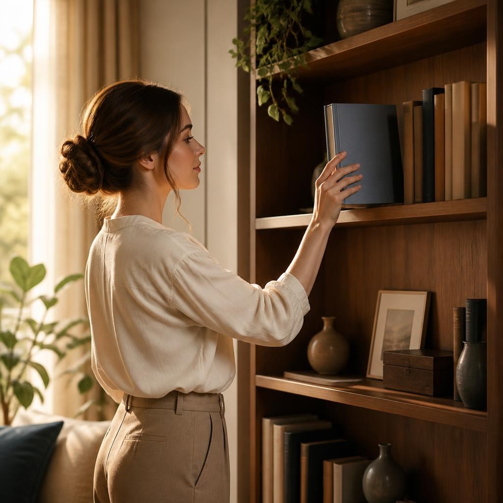 Illustration for the English word “shelf”