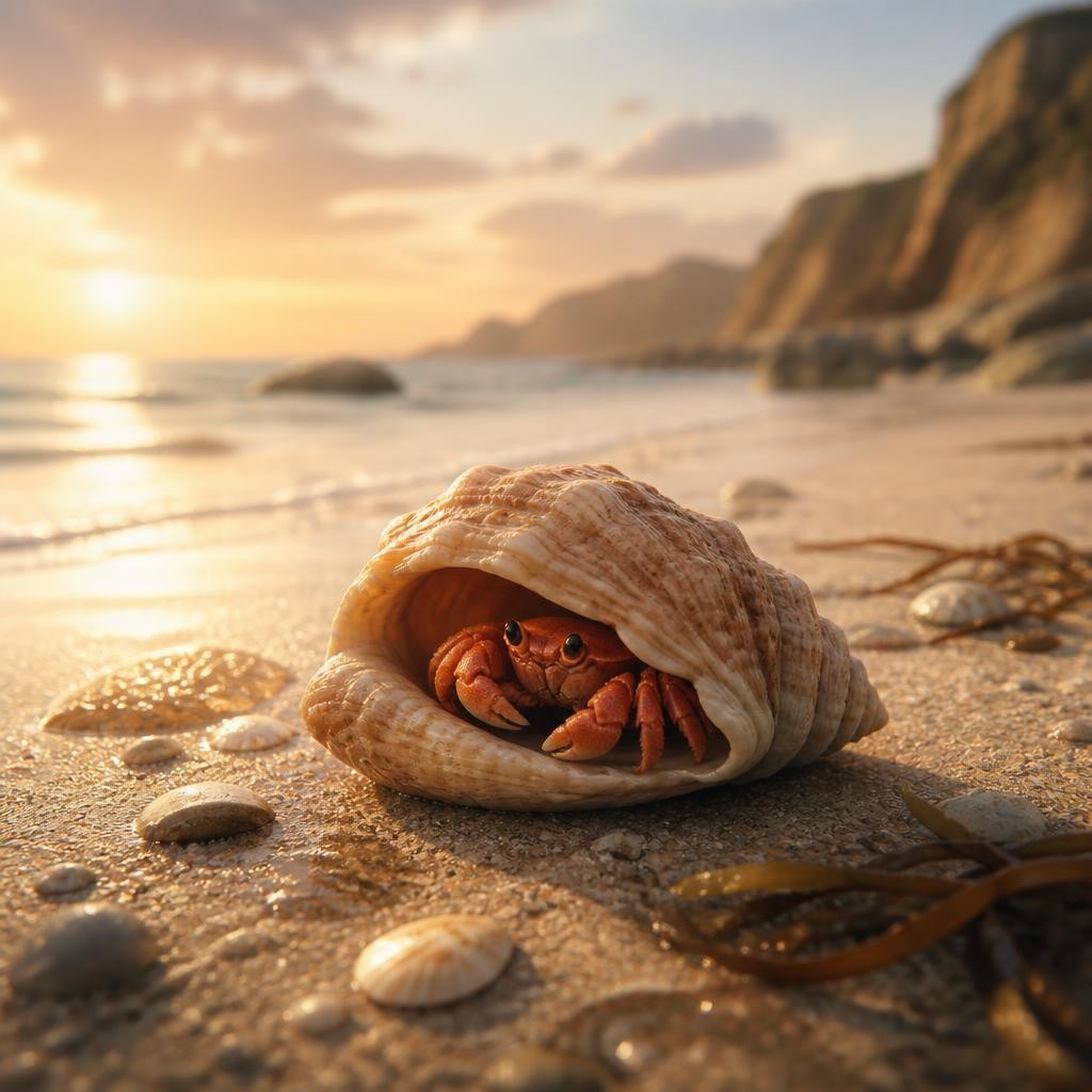 Illustration for the English word “shell”