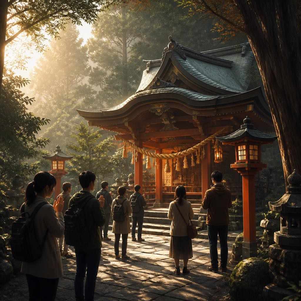 Illustration for the English word “shrine”