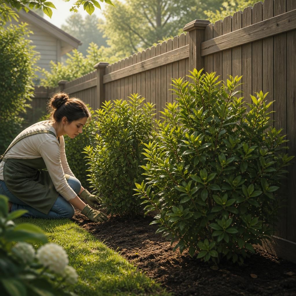 Illustration for the English word “shrub”