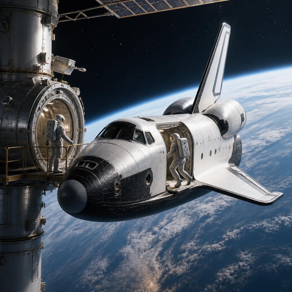 Illustration for the English word “shuttle”