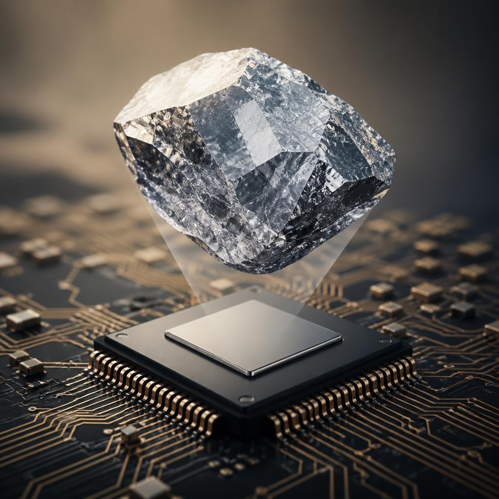 Illustration for the English word “silicon”