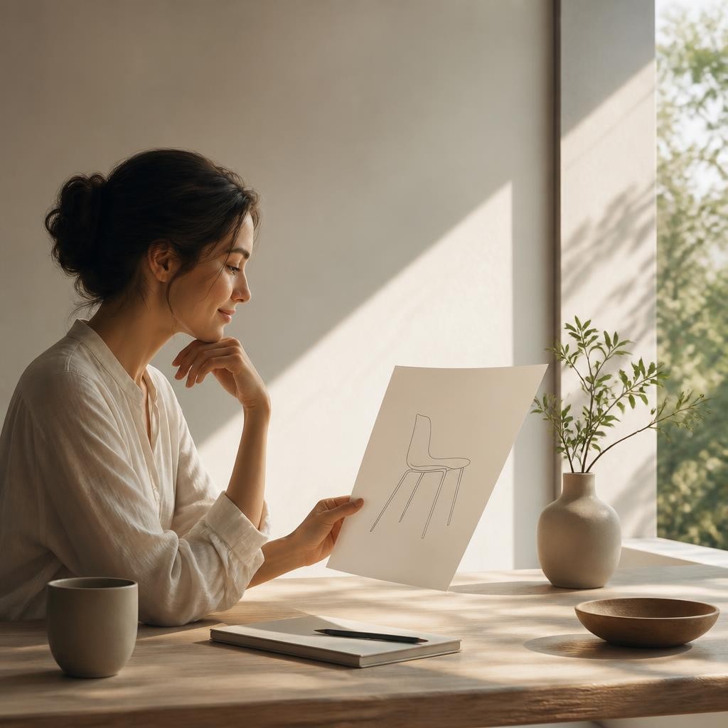 Illustration for the English word “simplicity”