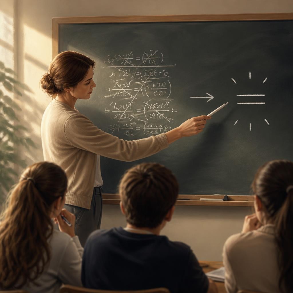 Illustration for the English word “simplify”