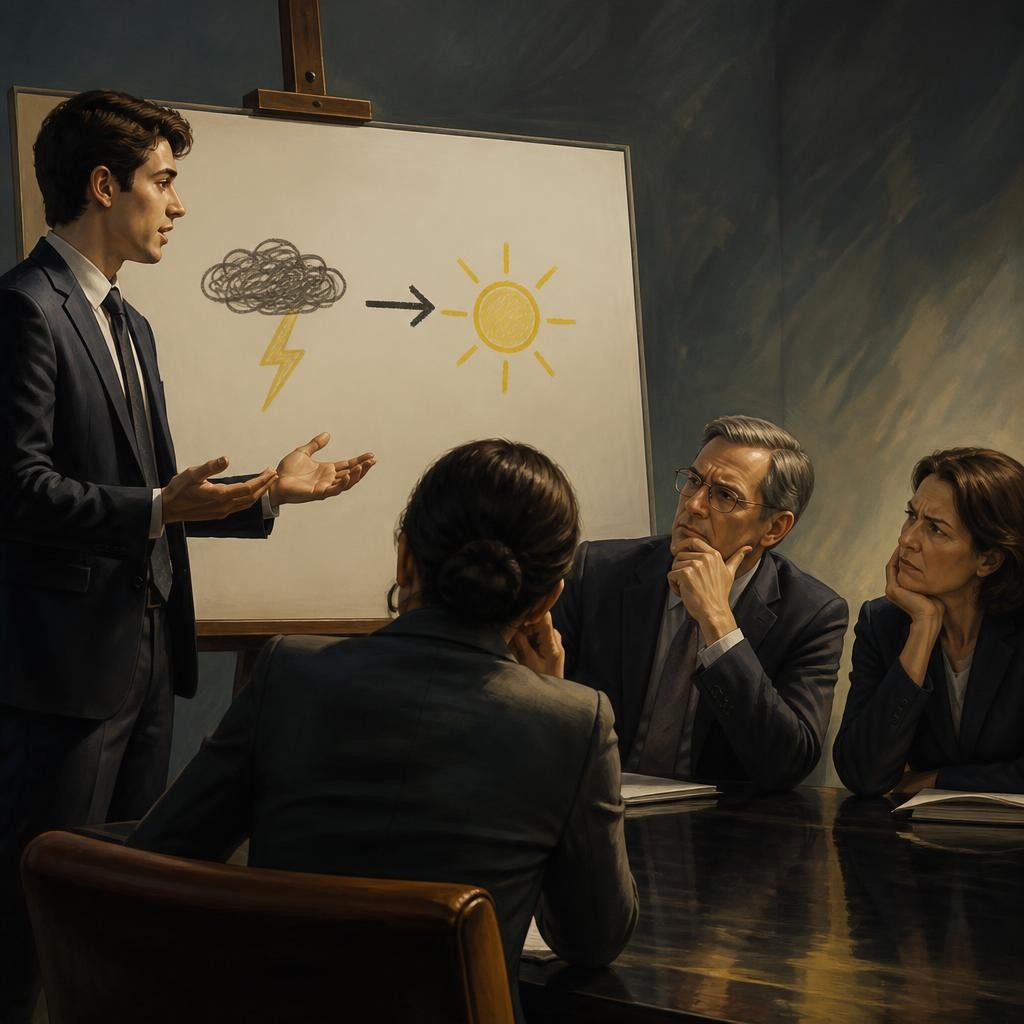 Illustration for the English word “simplistic”