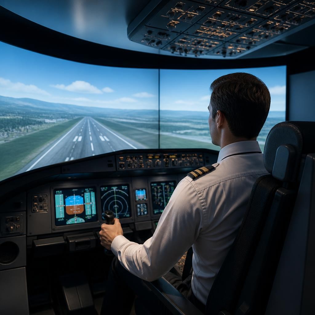 Illustration for the English word “simulator”