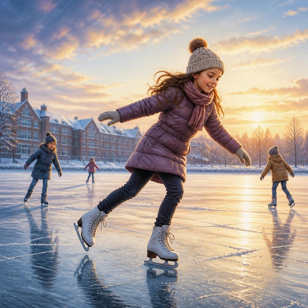 Illustration for the English word “skate”