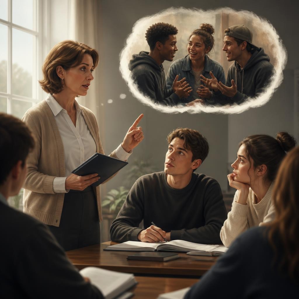 Illustration for the English word “slang”