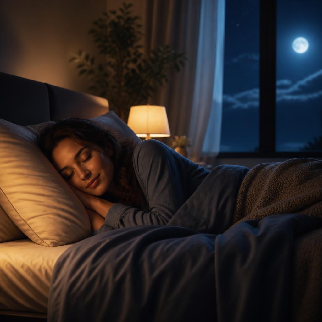 Illustration for the English word “sleep”