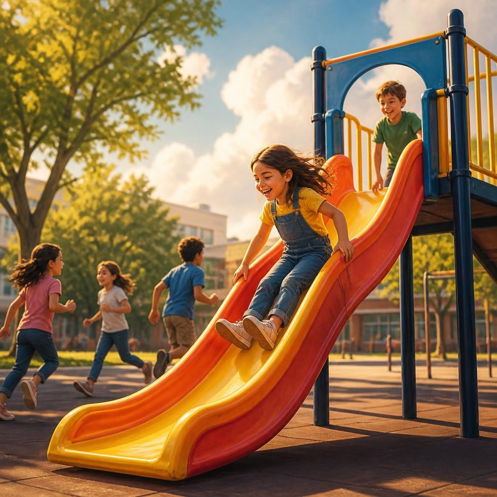 Illustration for the English word “slide”