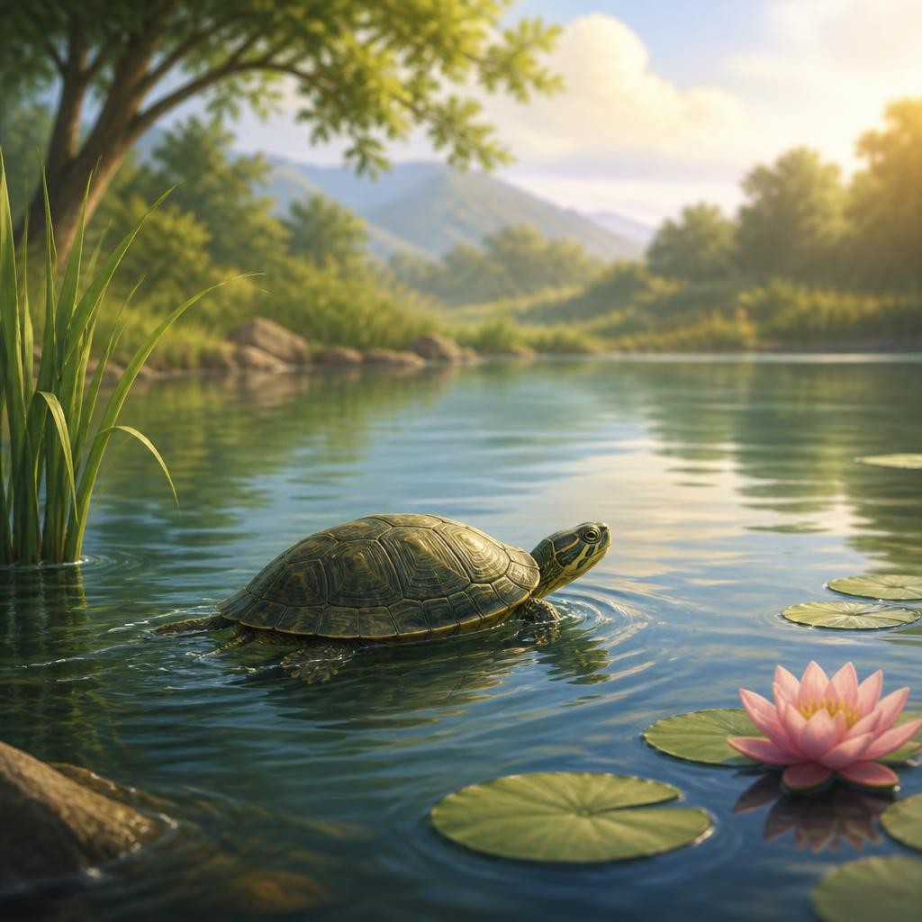 Illustration for the English word “slowly”
