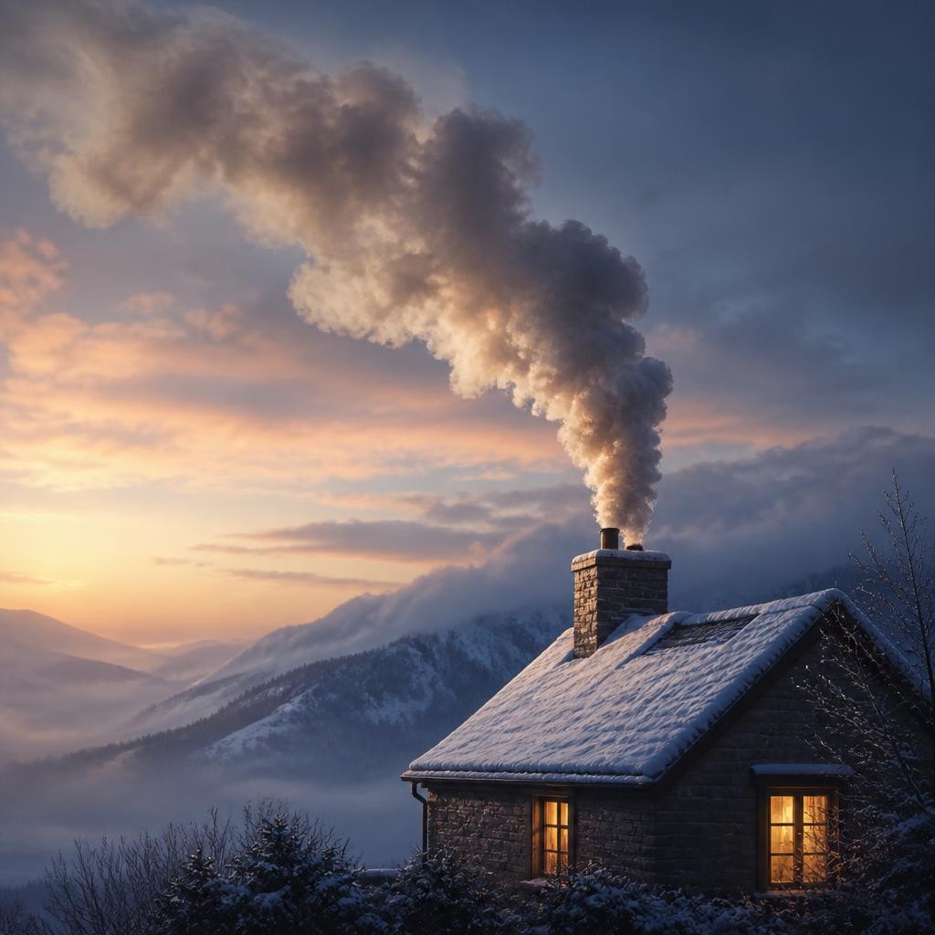 Illustration for the English word “smoke”