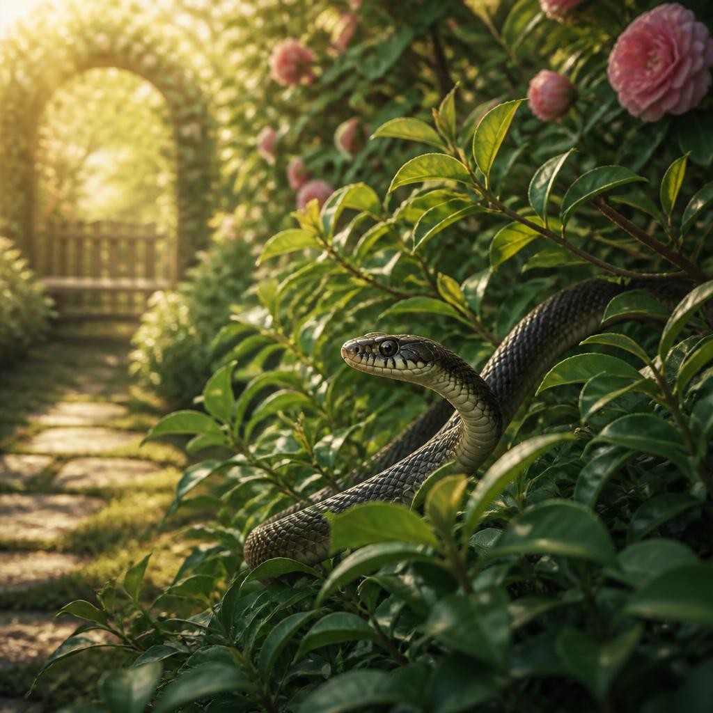 Illustration for the English word “snake”