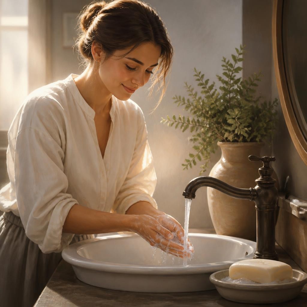 Illustration for the English word “soap”