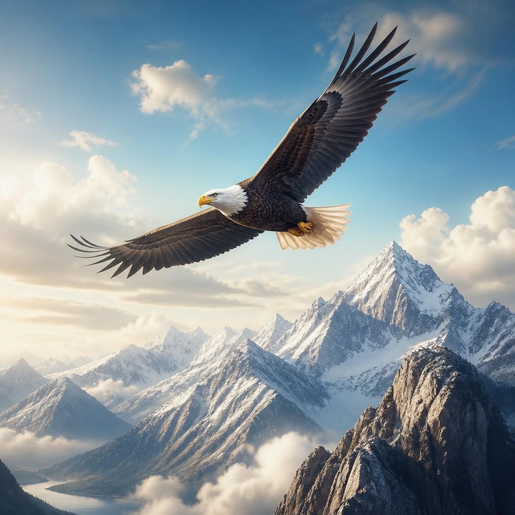 Illustration for the English word “soar”