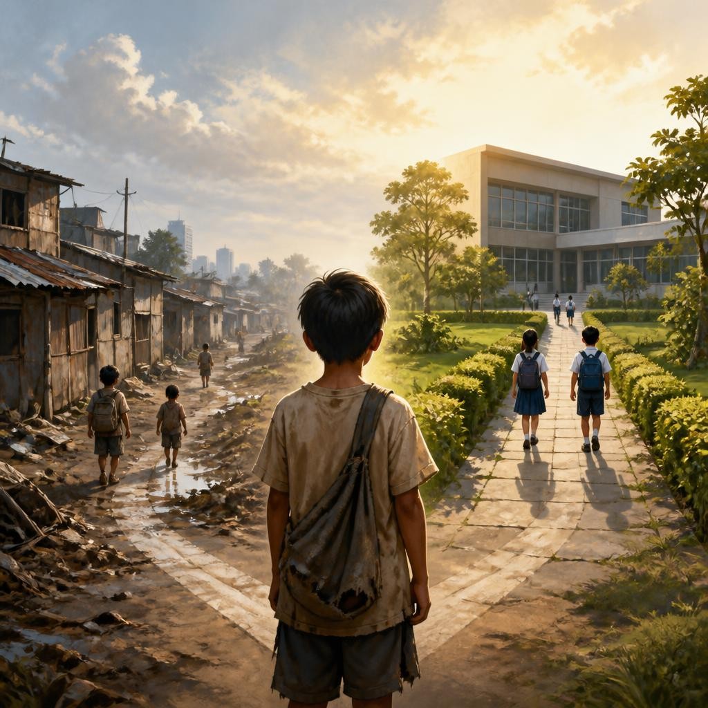 Illustration for the English word “socioeconomic”