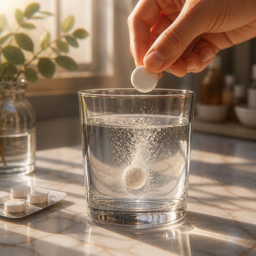 Illustration for the English word “soluble”